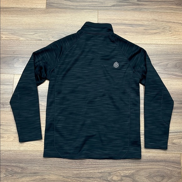 Stio Gannett Peak Fleece Half Zip in Heathered Black Size Medium - Picture 9 of 10